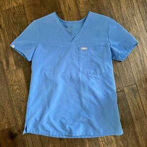 Figs ceil blue Catarina scrub top size XS
